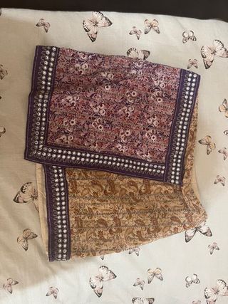 Falda Zara patchwork abalorios