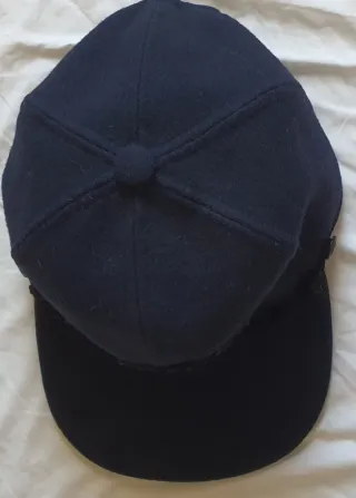 Berretto in lana da uomo blu Burberry