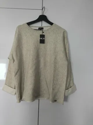 Jersey MCR manga larga beige talla única