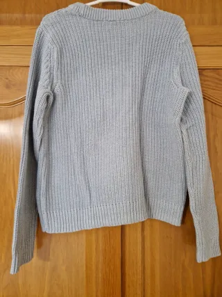 Jersey azul celeste mujer, manga larga