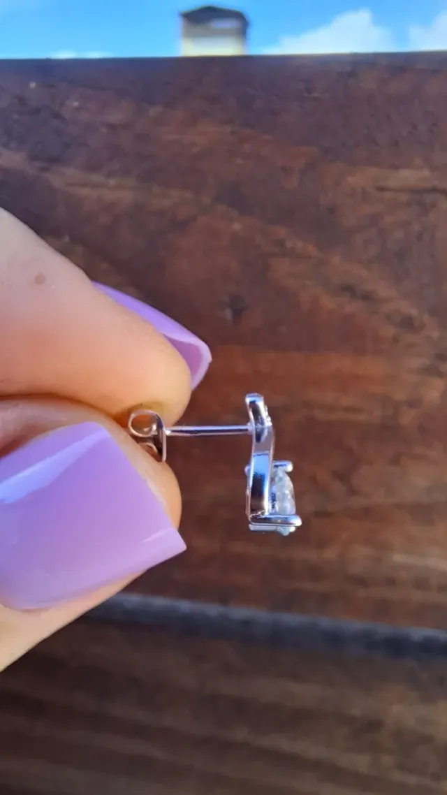 Pendientes Plata Moissanita GRA