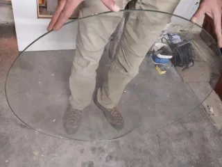 Cristal redondo 90cm diámetro