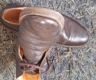 Scarpe Soldini Vera Pelle Marrone