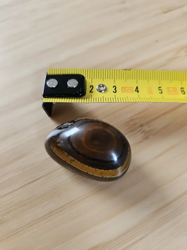 Piedra Ojo de Tigre Marrón y Dorado