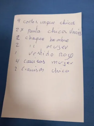 liquidacion. Ropa 100e solo está semana