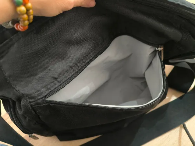 Bolsa bebe cochecito Lassig Multibolsillo Negra