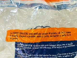 Set 18 pz macedonia gelato in acrilico trasparente