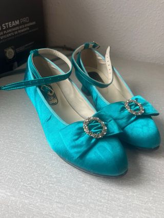 Zapatos de fallera niña artesanales. T 33/34