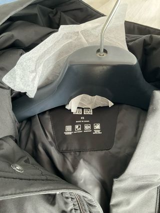 Abrigo plumas Uniqlo Hombre Negro Talla XS