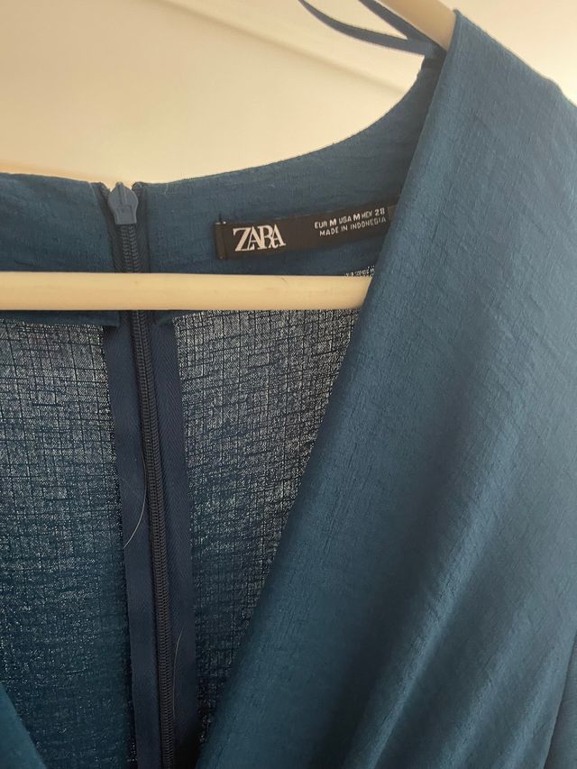 Vestido Zara azul talla M