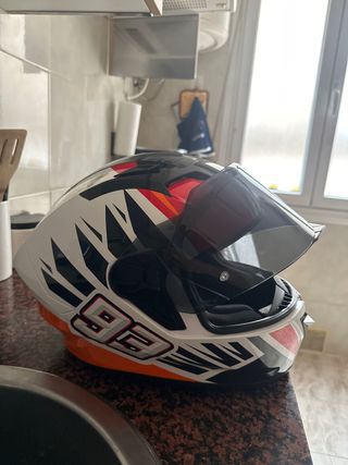 Casco SMK 92 Blanco/Naranja