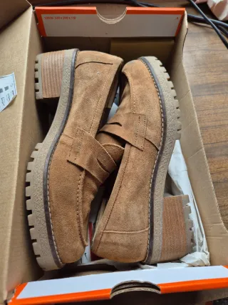 Mocasines Padevi Plataforma Marrón T40