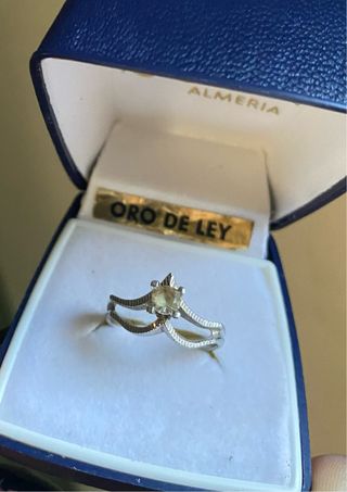 Anillo Oro Blanco 18k 