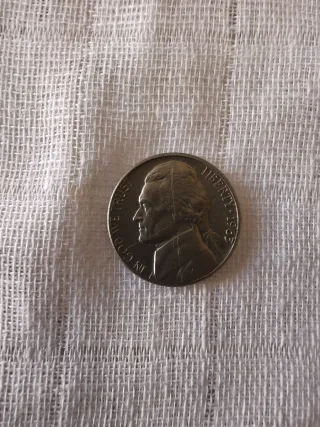 Jefferson 1963 Five Cent monete