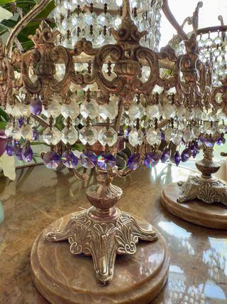 Lámparas de mesa de cristal de roca