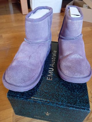 Stivaletti EMU Australia lilla glitterati tg35