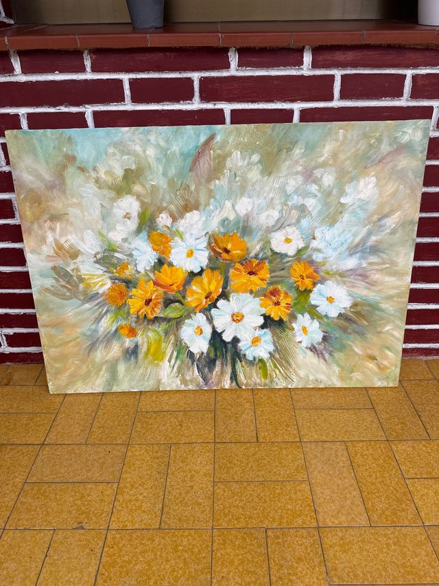 Cuadro de flores margaritas