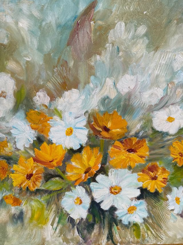 Cuadro de flores margaritas