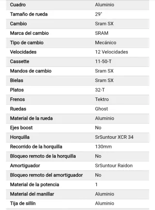 Bicicleta Ghost FS Montaña