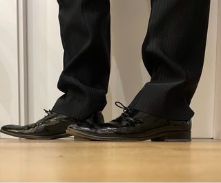 Zapatos de vestir negros charol