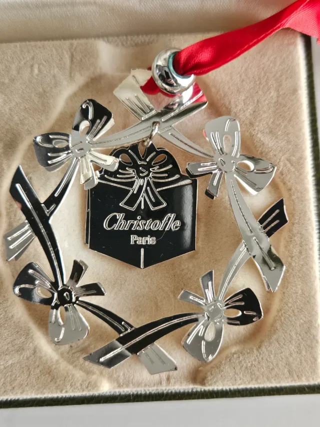 Ornamento Christofle Navidad Metal
