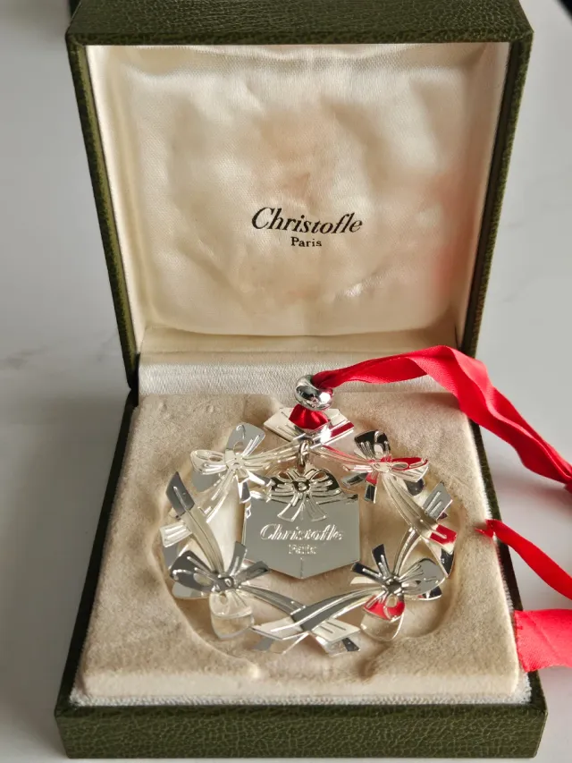 Ornamento Christofle Navidad Metal