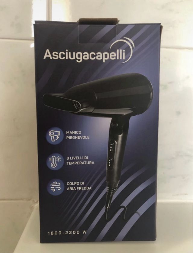 Asciugacapelli nuovo 1800-2200 W