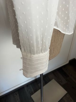Blusa Romántica blanca T38 Stradivarius 
