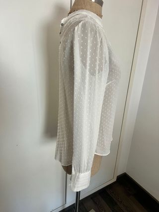 Blusa Romántica blanca T38 Stradivarius 