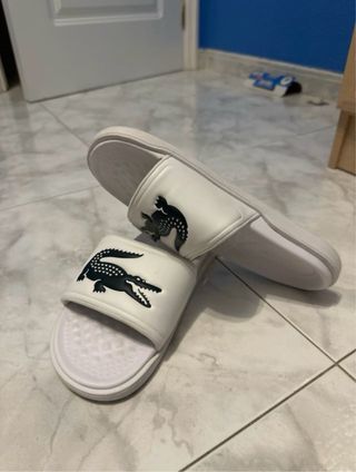 Cholas Lacoste Blancas Talla 42