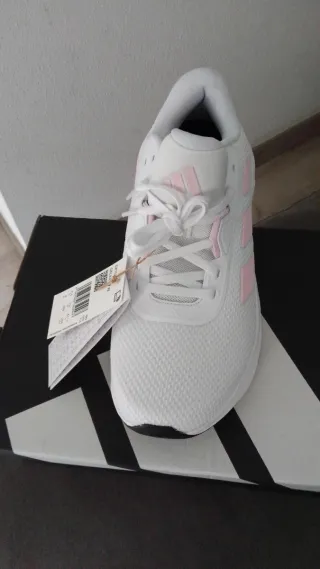 Zapatillas Adidas Mujer Blancas y Rosas