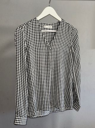 Blusa Vera Basic Estampado Príncipe de Gales Talla