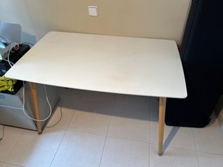 Mesa Ikea Blanca y Madera