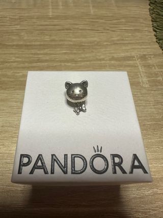 Charm Pandora Gato Plata