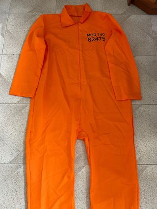 Disfraz Prisionero Color Naranja 