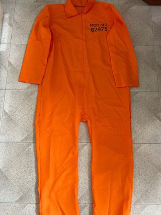 Disfraz Prisionero Color Naranja 