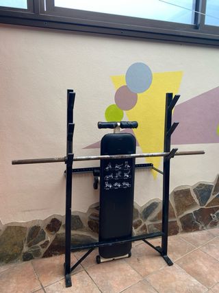 Pack de pesas 3–20 kg + regalos.