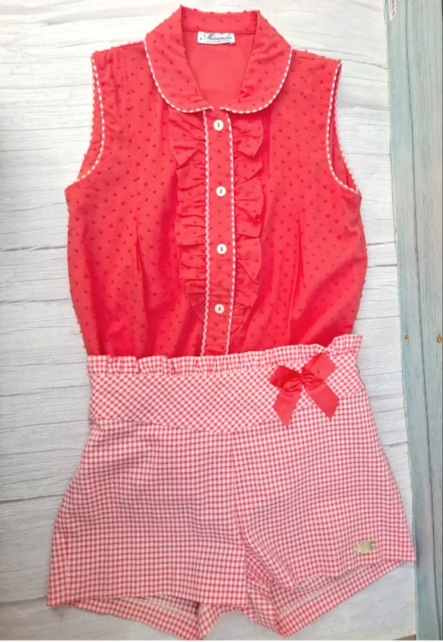 Conjunto niña top y pantalón corto Miranda