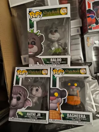 Funko Pop! The Jungle Book Baloo, Bagheera, Hathi