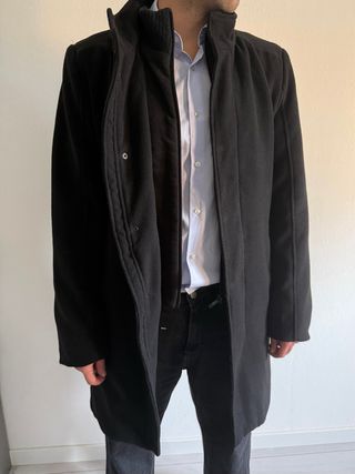 Cappotto uomo nero doppio petto