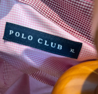 Camisa Polo Club Roja y Blanca