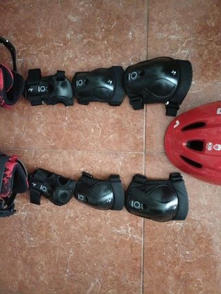 Kit Infantil de patines + casco y protección 