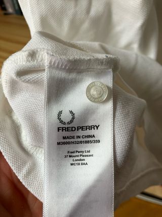 Polo Original Fred Perry Blanco