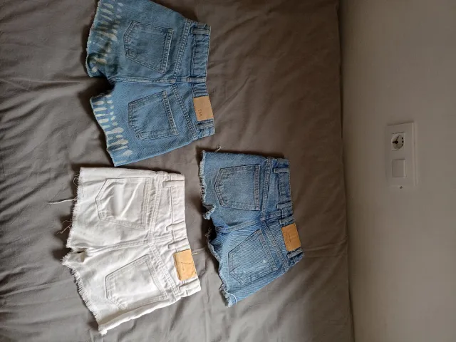 Lote 3 shorts Zara niña 7 años.
