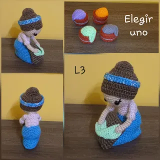 Belén de crochet (LAVANDERA)