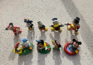 9 Miniaturas Disney Mickey Mouse Años 80