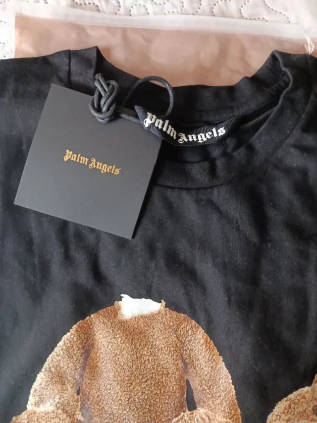 Camiseta Palm Angels Oso Negra Talla S