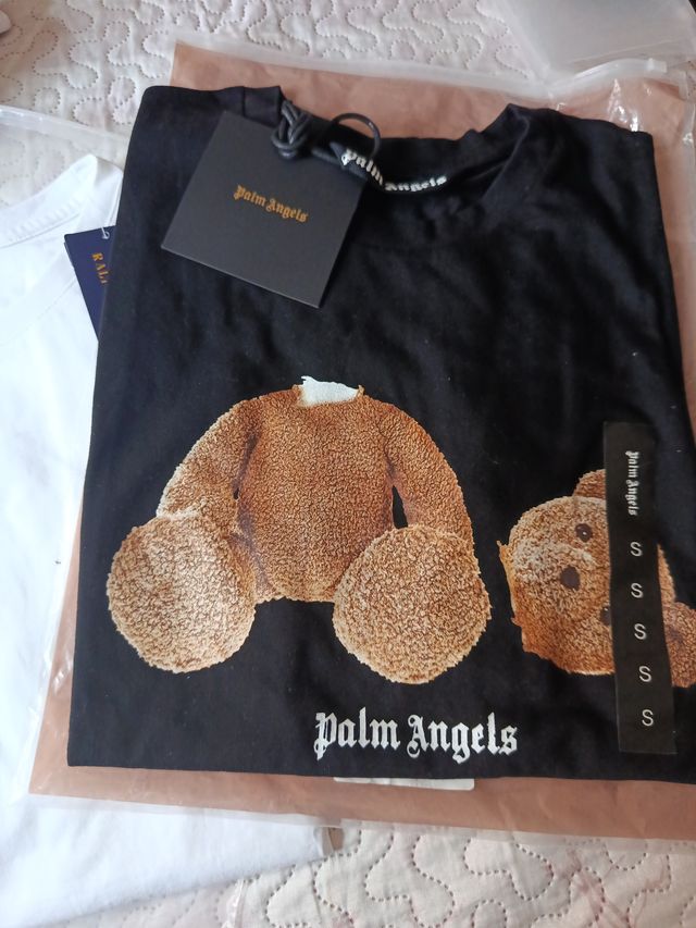Camiseta Palm Angels Oso Negra Talla S