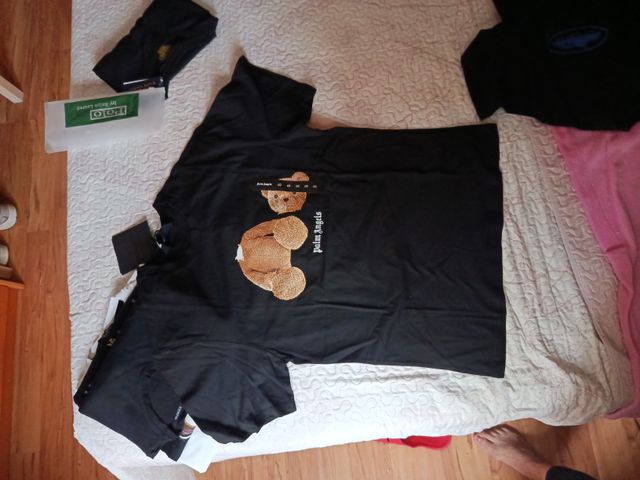 Camiseta Palm Angels Oso Negra Talla S
