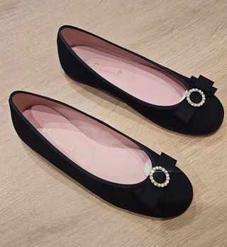 Bailarinas Pretty Ballerinas Negras. Talla 38,5. N